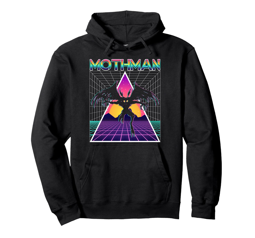 Vaporwave Aesthetic Mothman Hoodie - Unique Graphic for Adults - T-Shirt, Sweatshirt, Hoodie