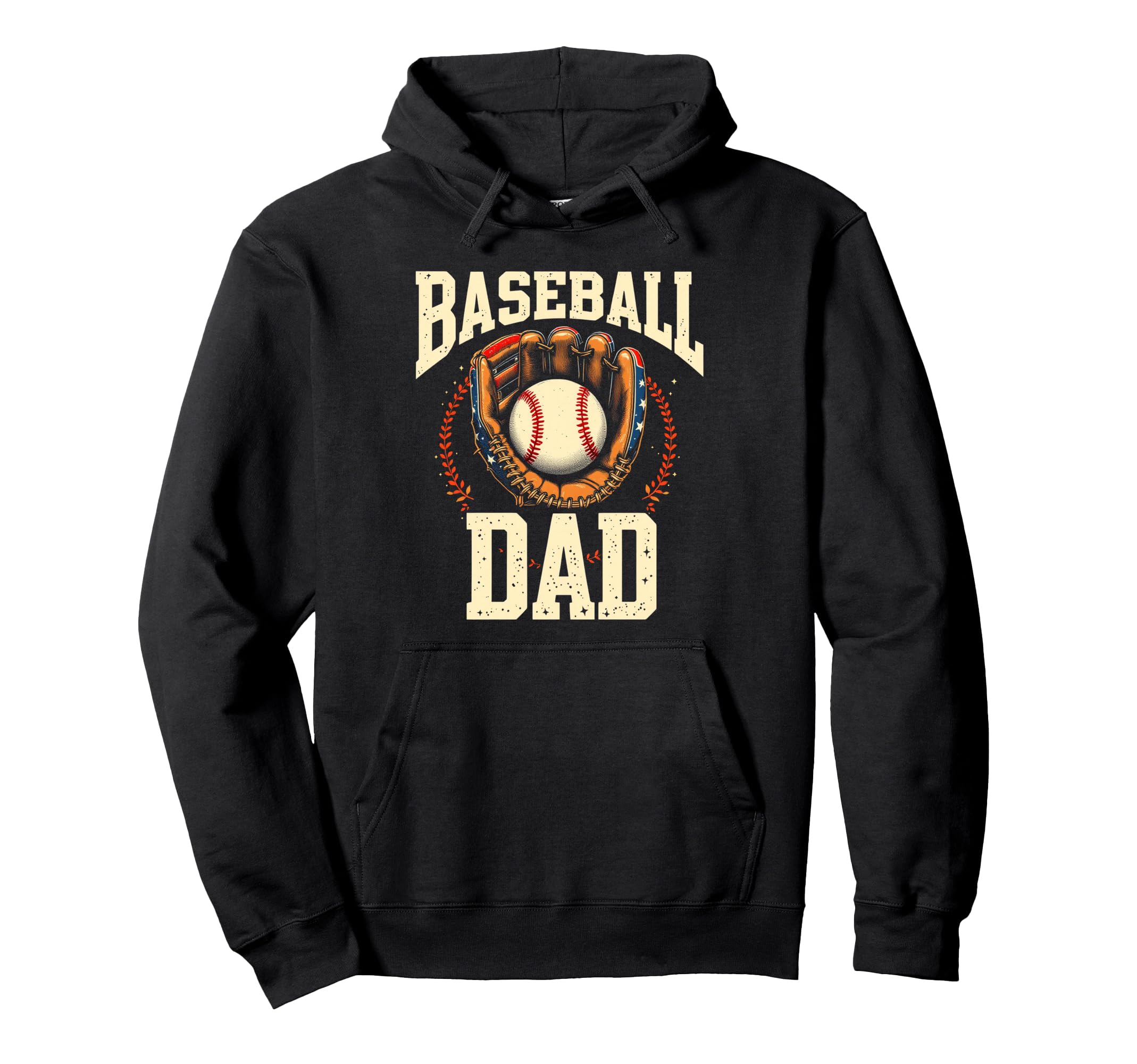 Baseball Dad Baseball Hoodie - Novelty Apparel Men Women - T-Shirt, Sweatshirt, Hoodie