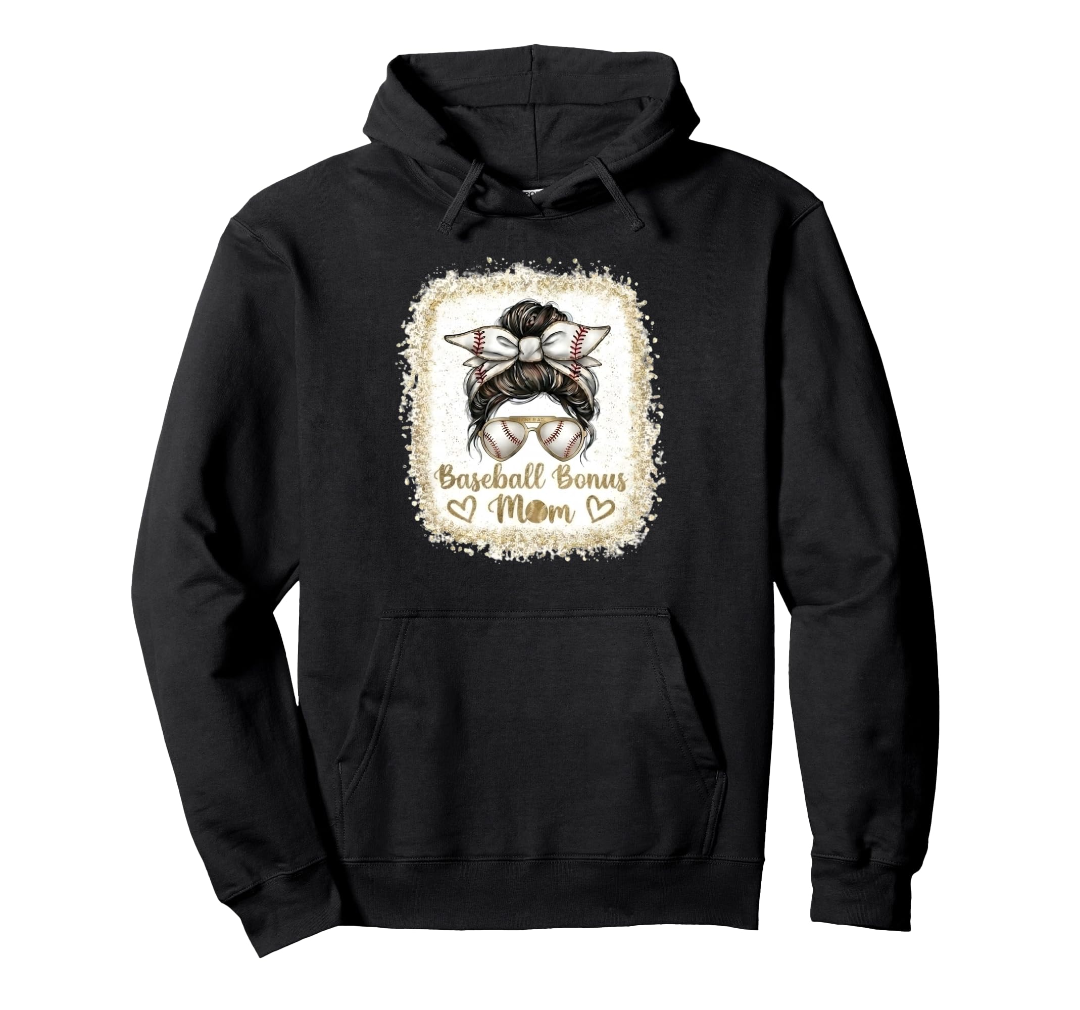 Baseball Bonus Mom Sport Mom Game Day Hoodie - Streetwear Style Unisex - T-Shirt, Sweatshirt, Hoodie