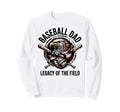 Patriotic Baseball Father Baseball Dad Sweatshirt - Streetwear Style Unisex - T-Shirt, Sweatshirt, Hoodie
