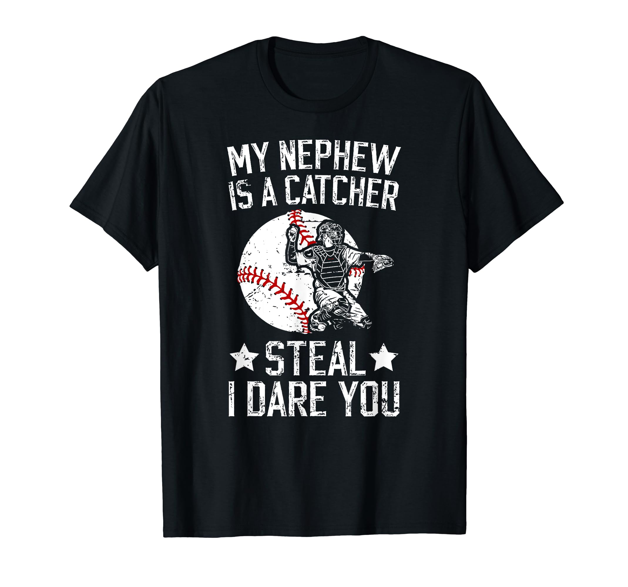 My Nephew Is Baseball Catcher Aunt T-Shirt - Minimalist Print Unisex - T-Shirt, Sweatshirt, Hoodie