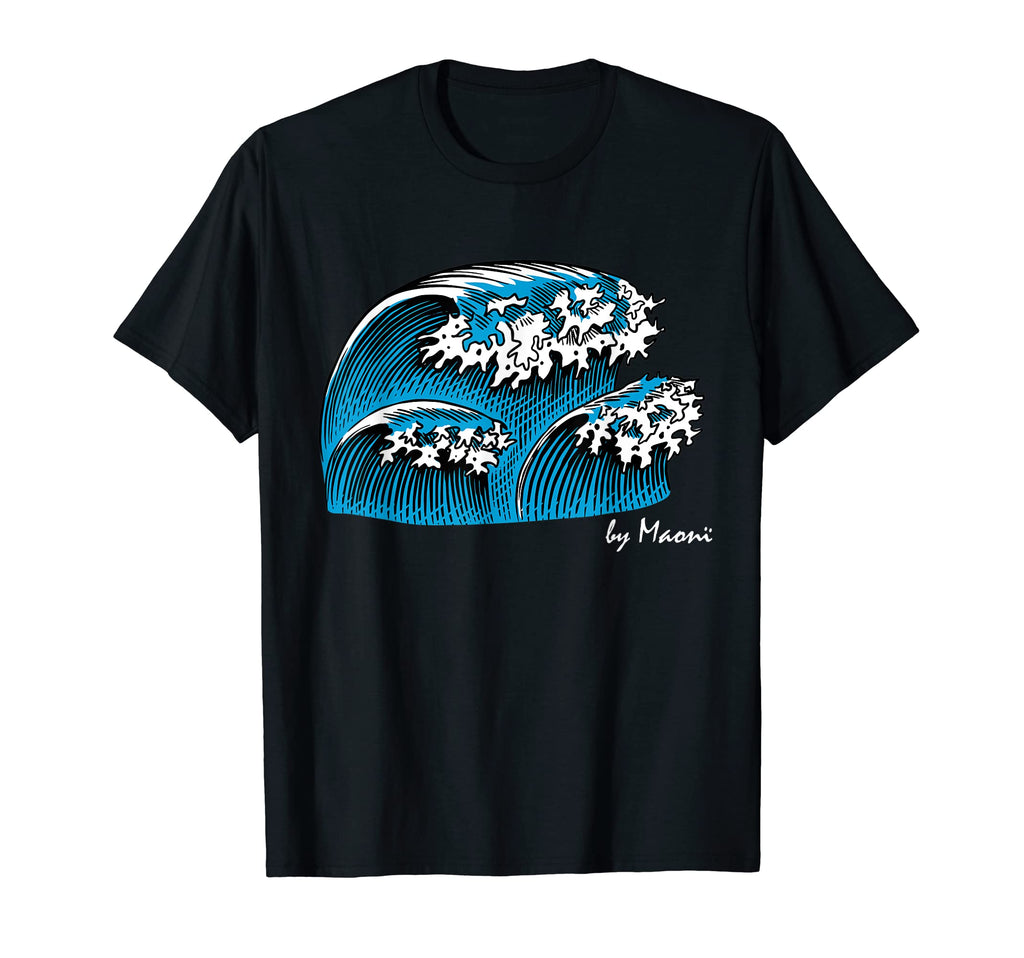 Pacific Ocean Wave Surf Club T-Shirt - Casual Everyday Wear Men Women - T-Shirt, Sweatshirt, Hoodie