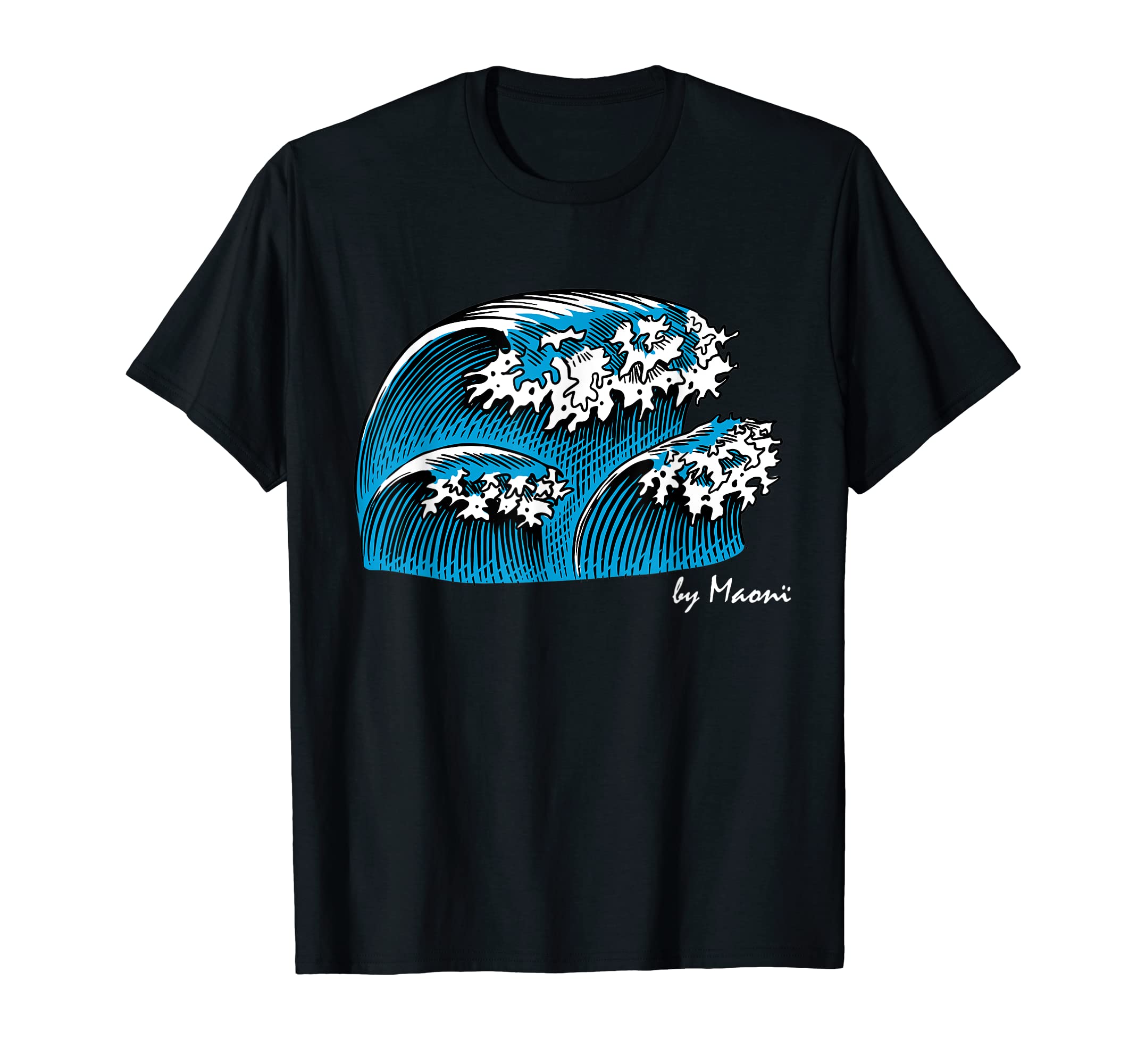 Pacific Ocean Wave Surf Club T-Shirt - Casual Everyday Wear Men Women - T-Shirt, Sweatshirt, Hoodie