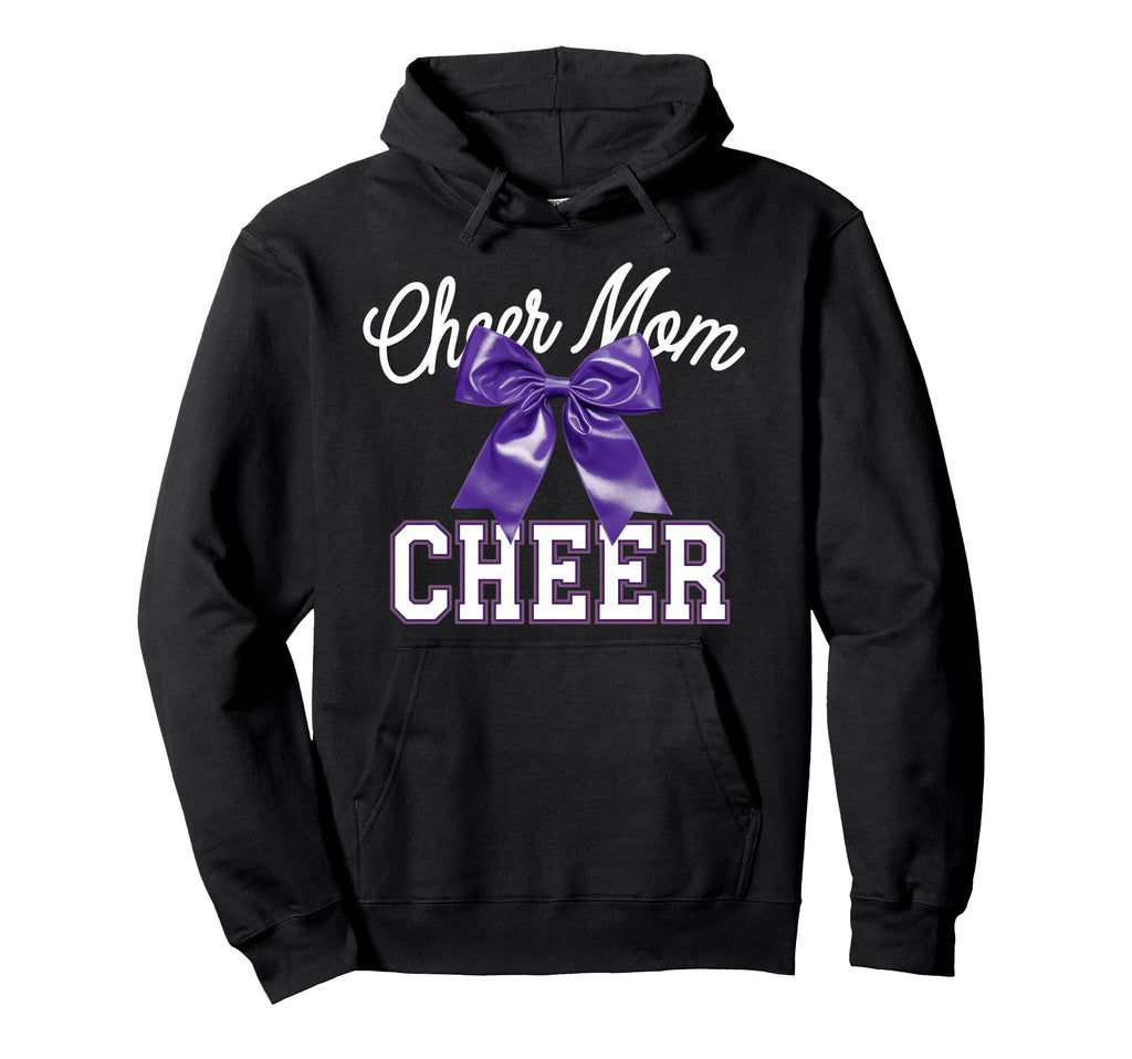 Cheer Mom Mother Bow Cheerleader Game Hoodie - Aesthetic Graphic Men Women - T-Shirt, Sweatshirt, Hoodie