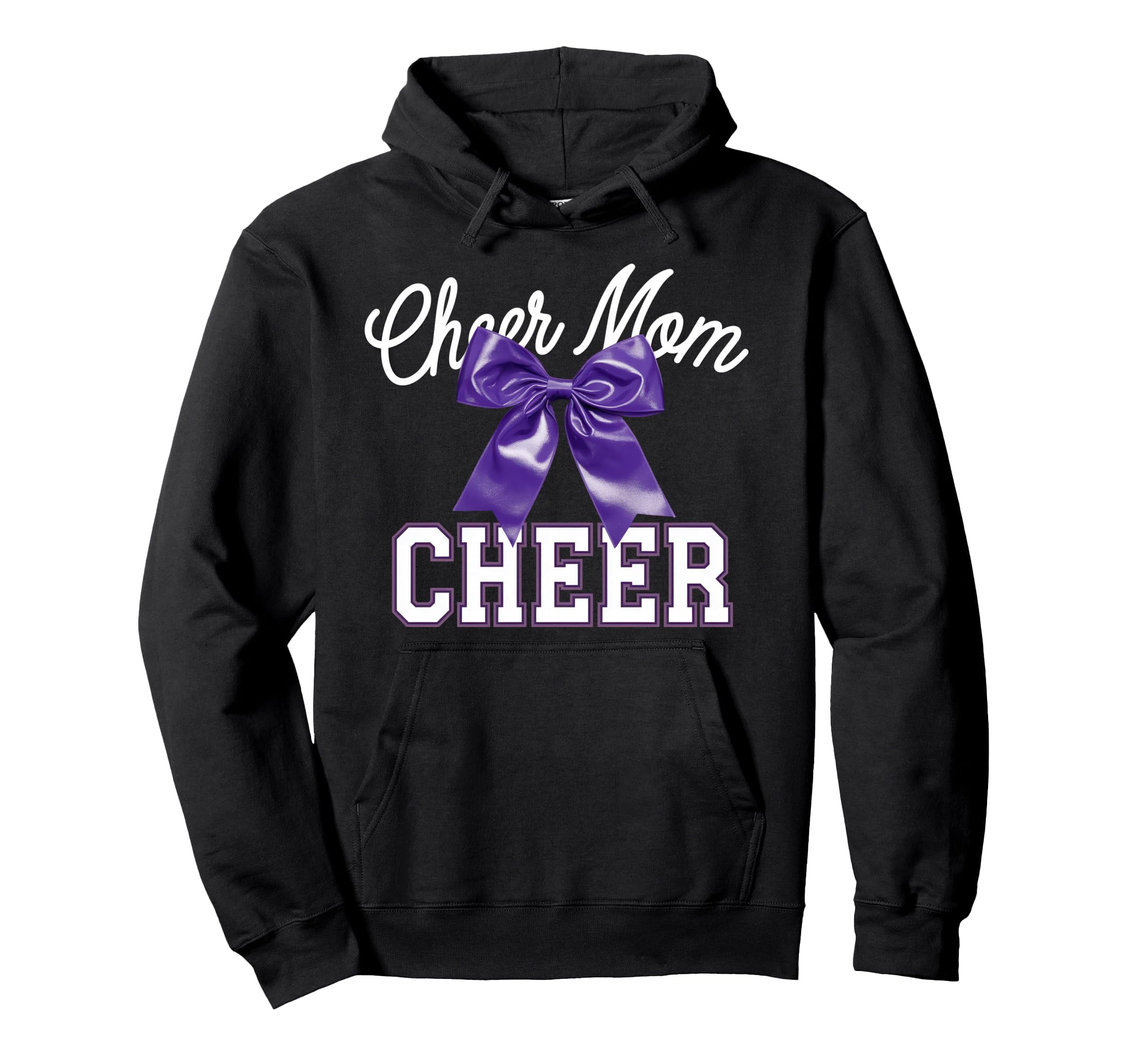 Cheer Mom Mother Bow Cheerleader Game Hoodie - Aesthetic Graphic Men Women - T-Shirt, Sweatshirt, Hoodie
