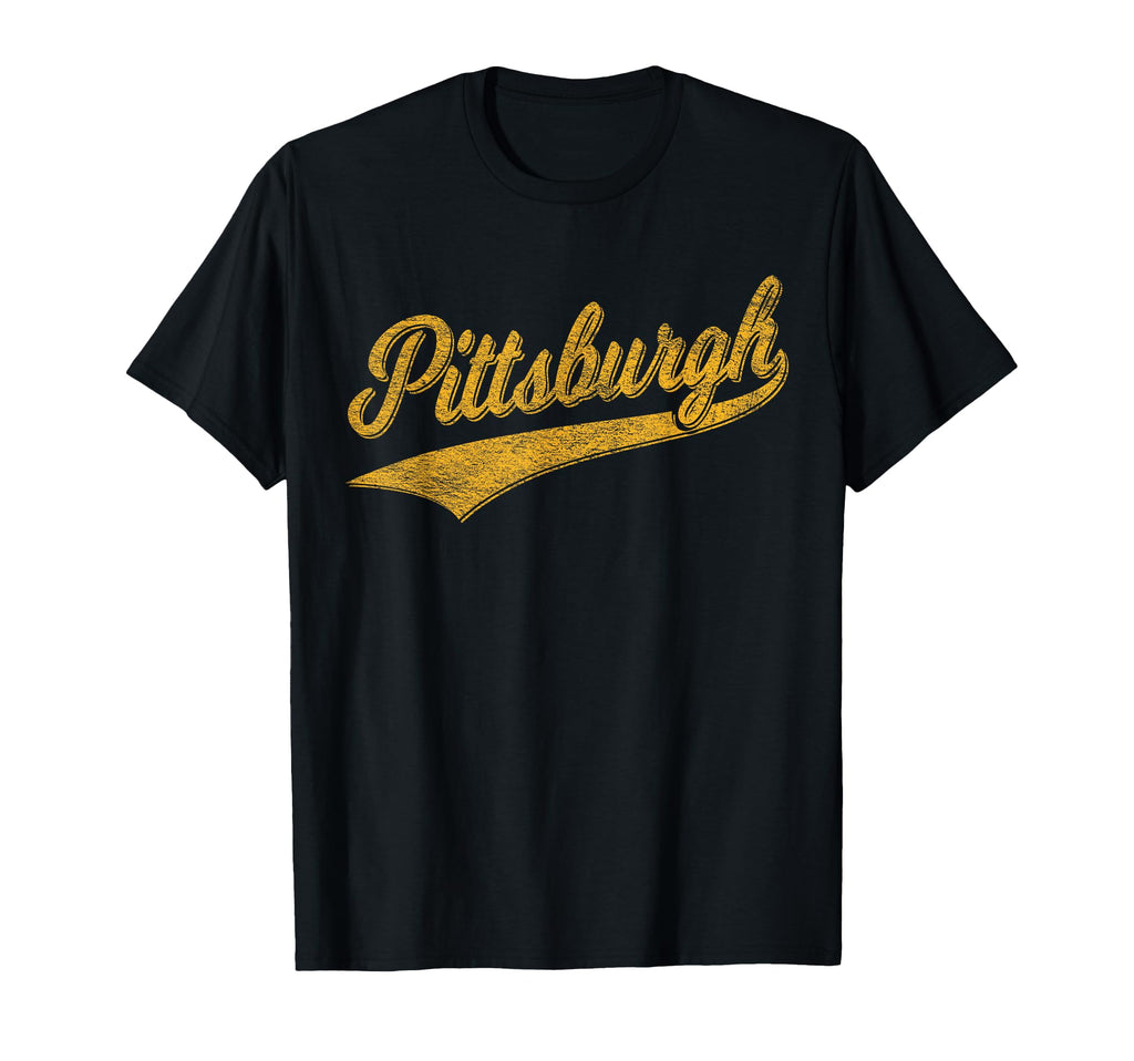 Pittsburgh Pennsylvania Varsity Script T-Shirt - Custom Art Print Unisex - T-Shirt, Sweatshirt, Hoodie