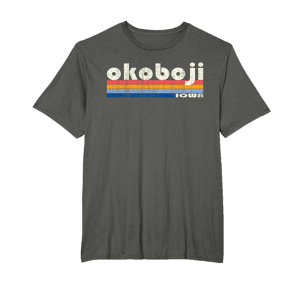 70S 80S Okoboji Ia T-Shirt - Unique Graphic Unisex - T-Shirt, Sweatshirt, Hoodie