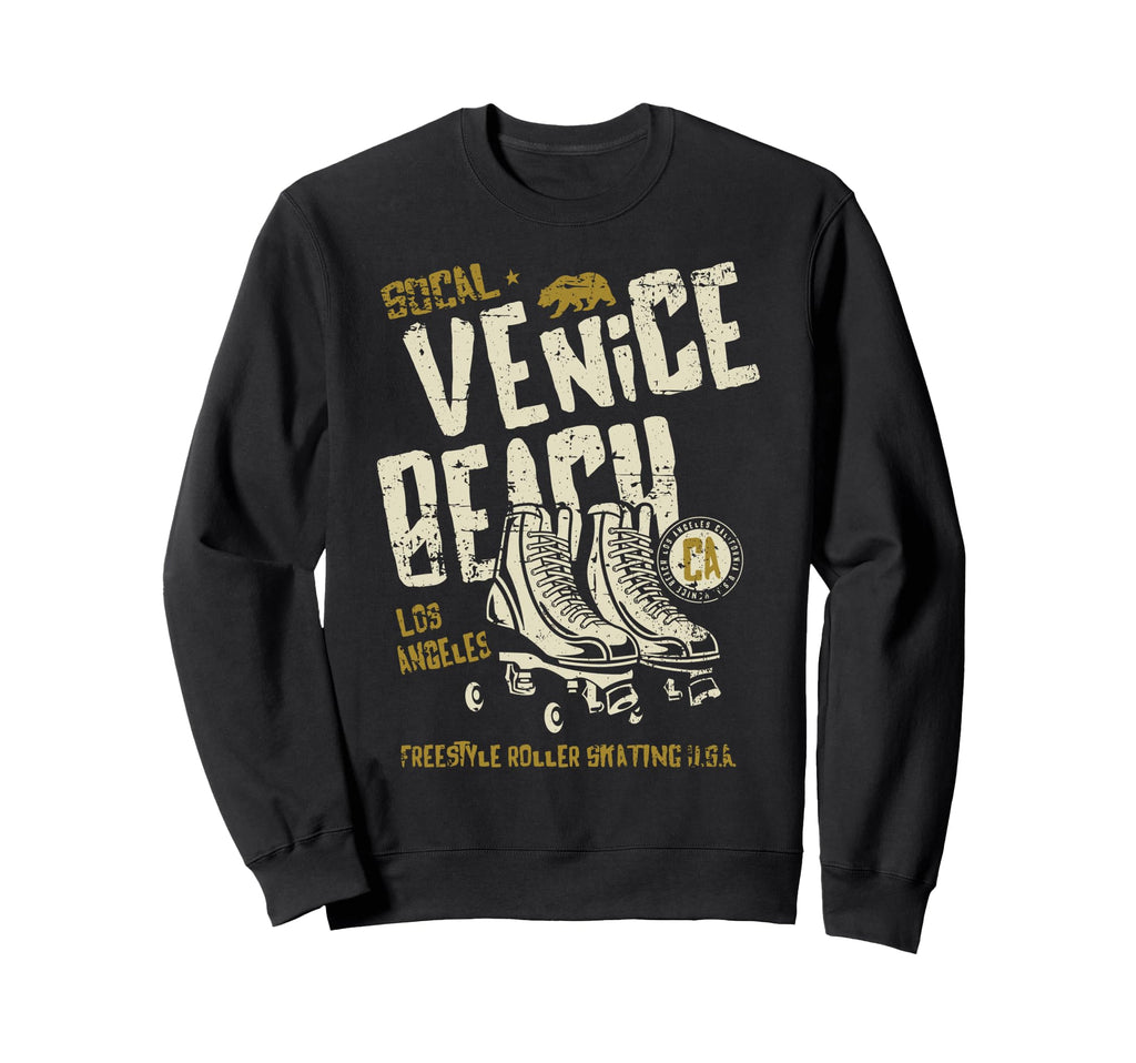 Venice Beach California Roller Skate Sweatshirt - Custom Art Print Unisex - T-Shirt, Sweatshirt, Hoodie