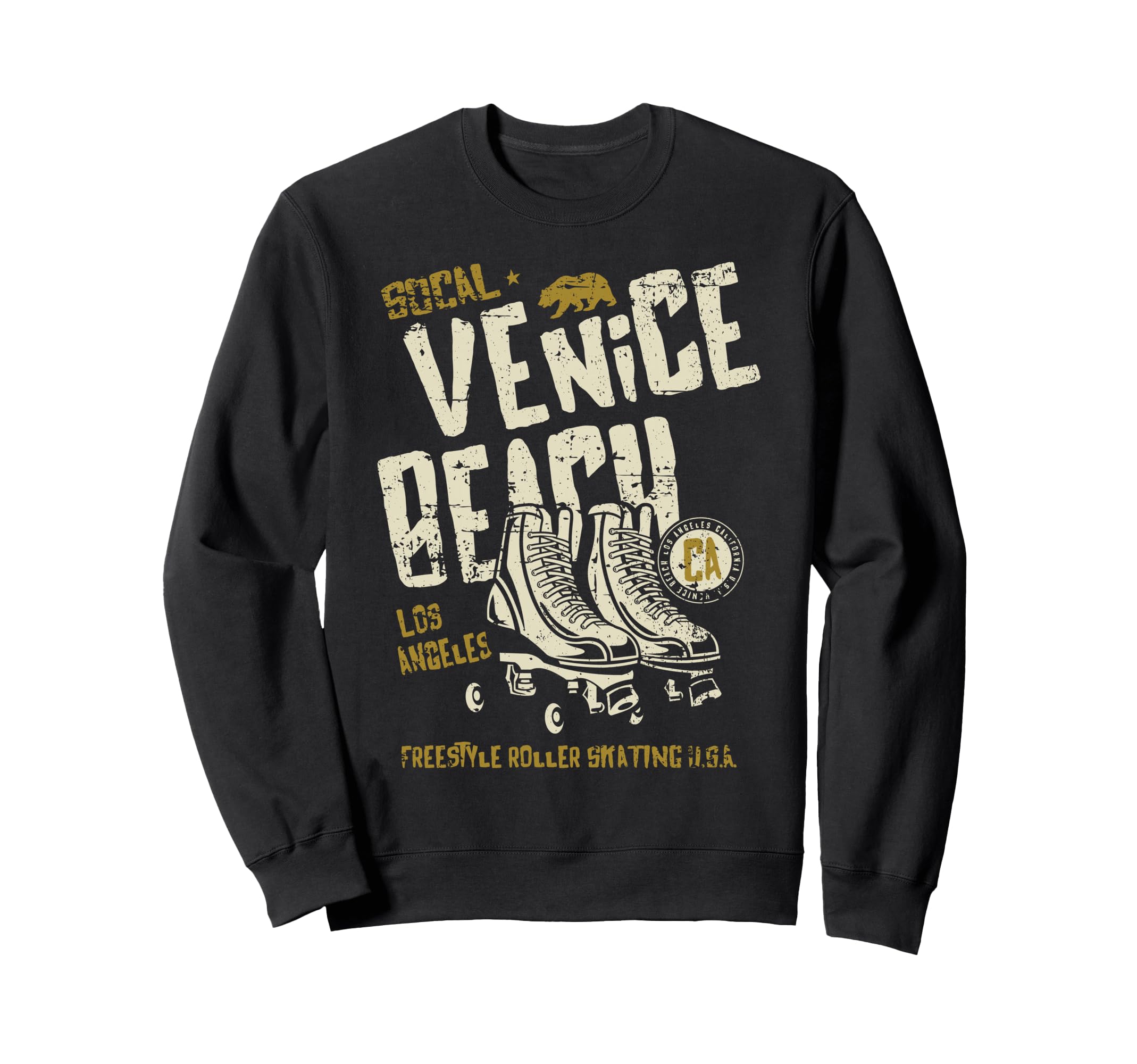Venice Beach California Roller Skate Sweatshirt - Custom Art Print Unisex - T-Shirt, Sweatshirt, Hoodie