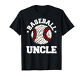 Baseball Uncle Distressed Funny T-Shirt - Casual Everyday Wear Unisex - T-Shirt, Sweatshirt, Hoodie