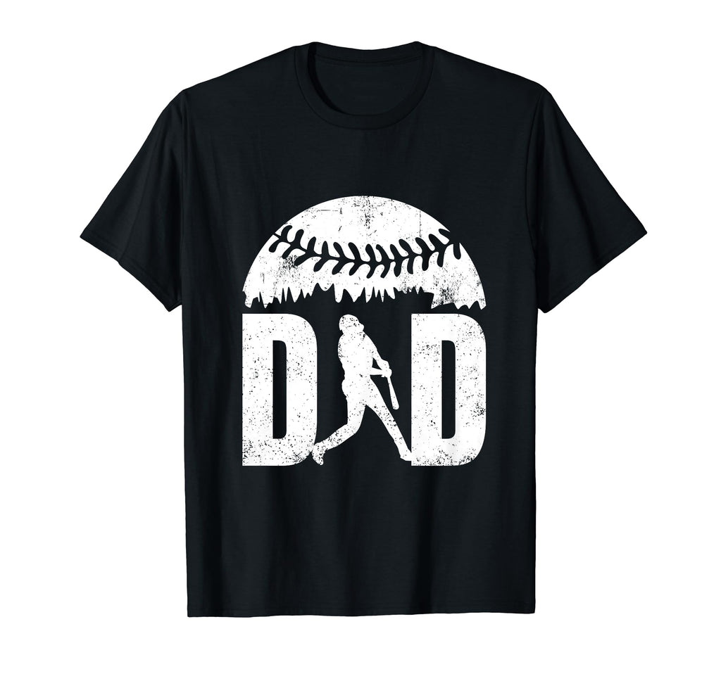 Baseball Dad Gifts Daddy Fathers Day T-Shirt - Custom Art Print Men Women - T-Shirt, Sweatshirt, Hoodie