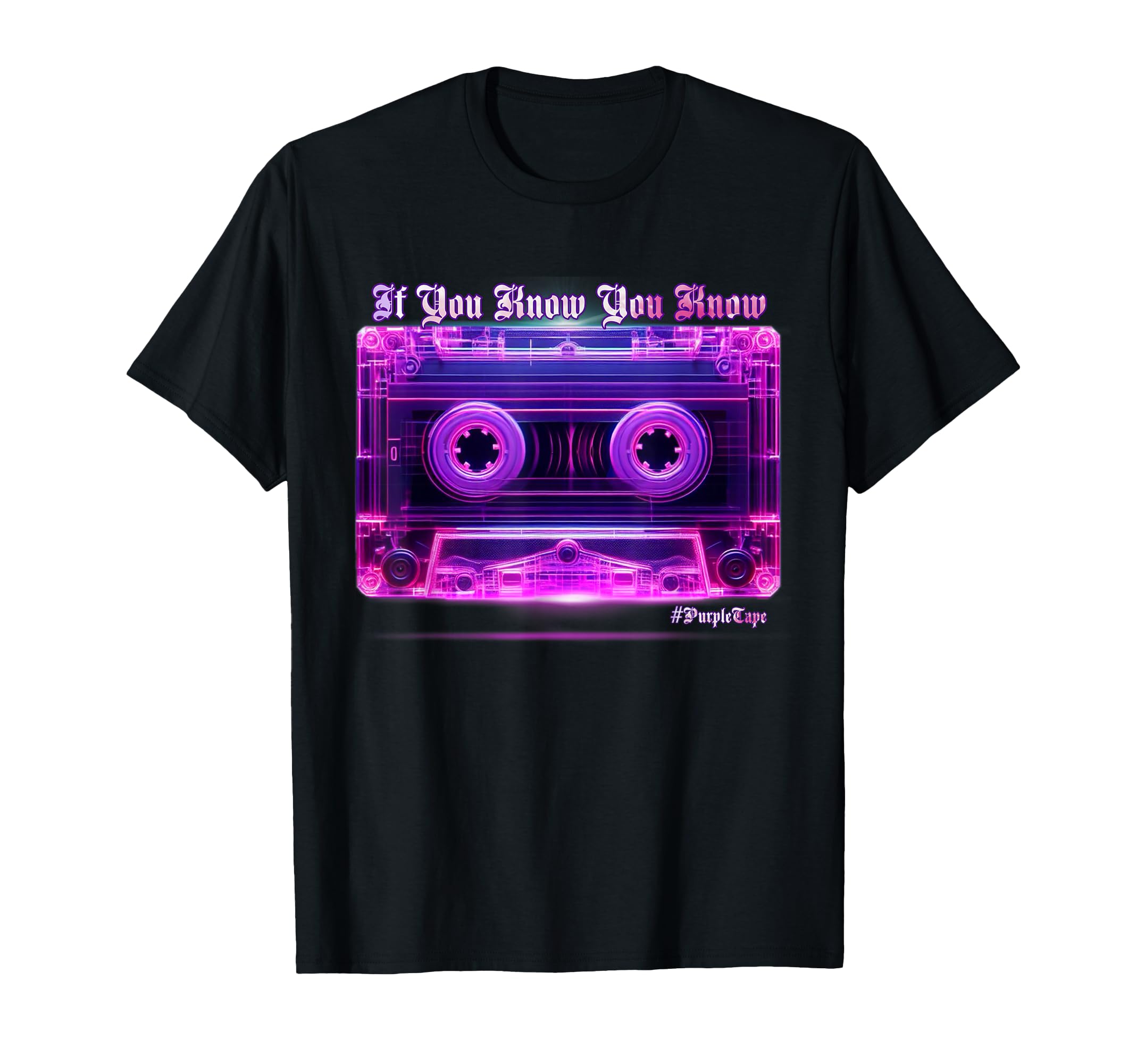 90S Cassette Tape Purple Cassette Tape T-Shirt - Aesthetic Graphic Unisex - T-Shirt, Sweatshirt, Hoodie