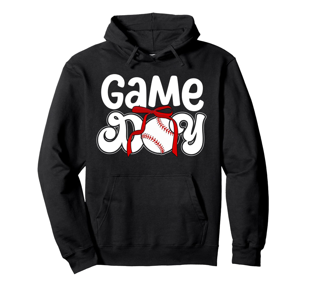 Game Day Preppy Baseball Game Day Hoodie - Casual Everyday Wear Unisex - T-Shirt, Sweatshirt, Hoodie