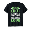 Fathers Day Gamer Dad Loot Hugs Snacks T-Shirt - Minimalist Print Unisex - T-Shirt, Sweatshirt, Hoodie
