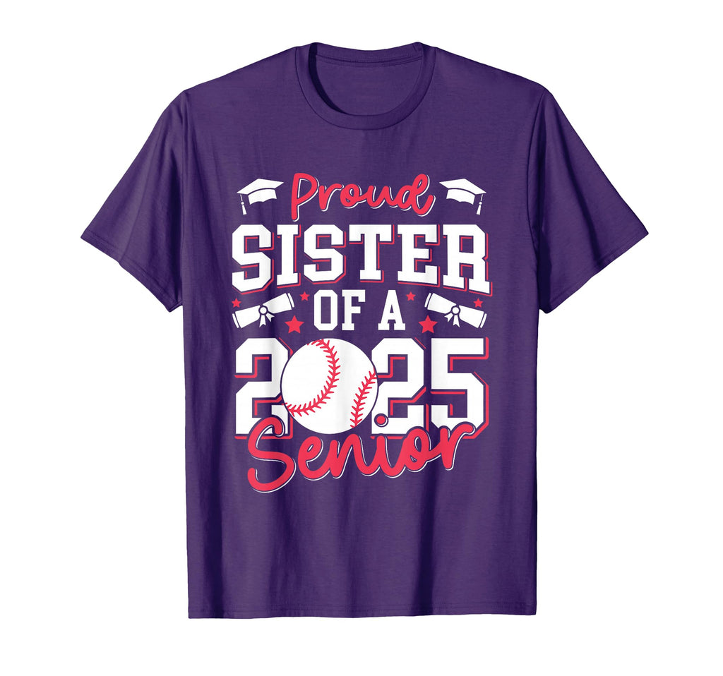 Proud Sister 2025 Senior Sister T-Shirt - Minimalist Print for Adults - T-Shirt, Sweatshirt, Hoodie