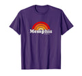 Memphis Tennessee Tn 70S Rainbow T-Shirt - Trendy Graphic Unisex - T-Shirt, Sweatshirt, Hoodie