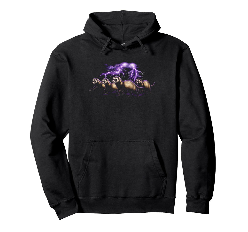 Ferret 90S Funny Ferret 80S Hoodie - Novelty Apparel Men Women - T-Shirt, Sweatshirt, Hoodie