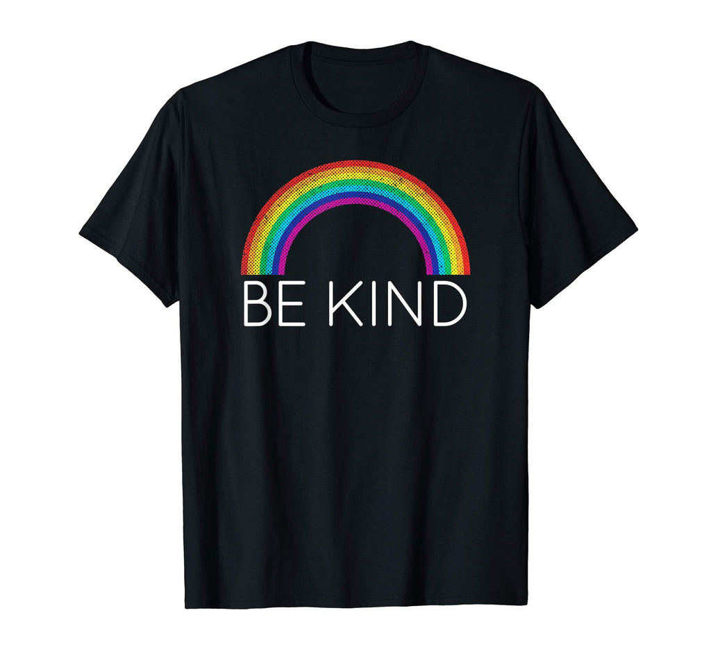 Be Kind Rainbow Distressed T-Shirt - Casual Everyday Wear for Adults - T-Shirt, Sweatshirt, Hoodie
