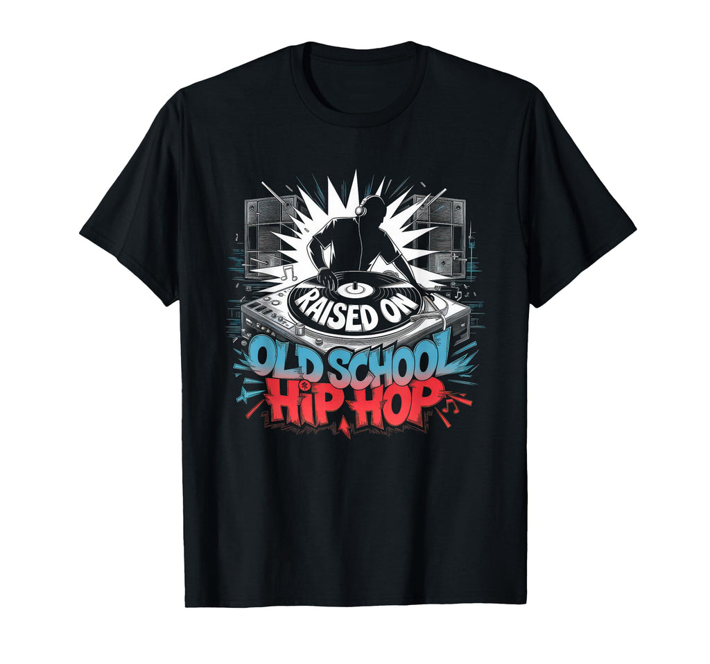 Raised Old School Graffiti Rap Hip Hop T-Shirt - Unique Graphic Unisex - T-Shirt, Sweatshirt, Hoodie