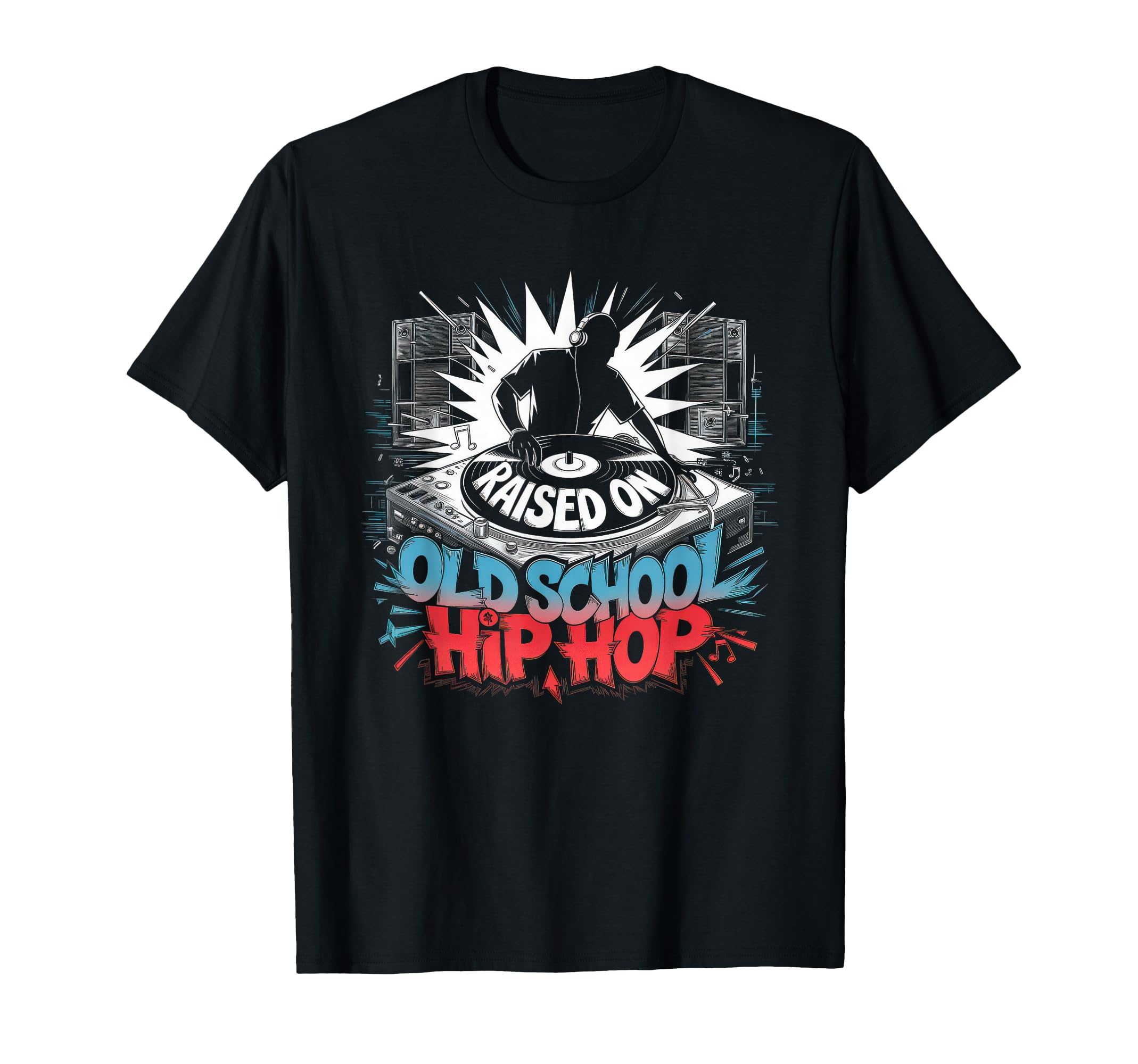 Raised Old School Graffiti Rap Hip Hop T-Shirt - Unique Graphic Unisex - T-Shirt, Sweatshirt, Hoodie