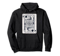 King Clubs Rocker Guitar Playing Card Hoodie - Trendy Graphic Unisex - T-Shirt, Sweatshirt, Hoodie