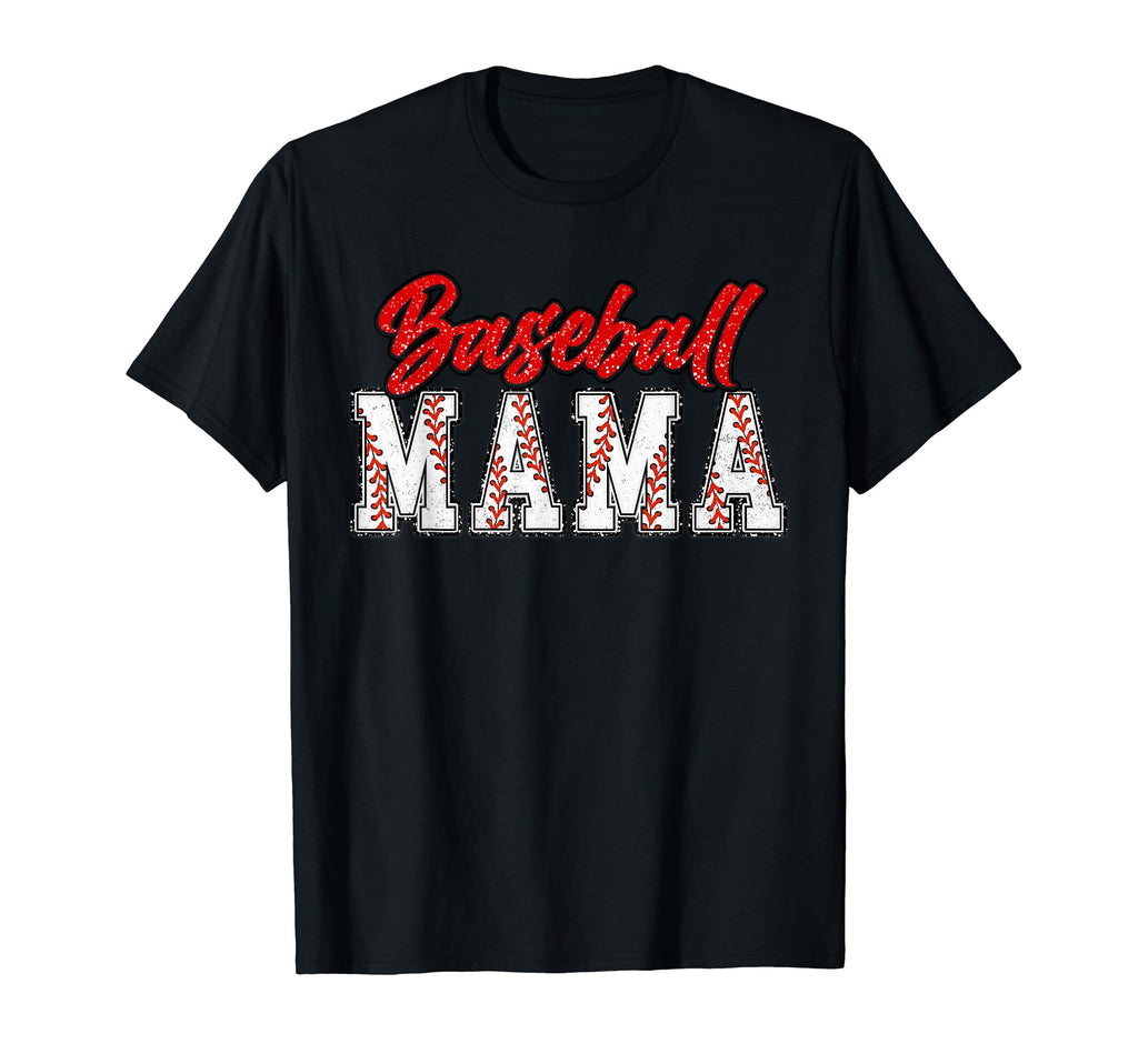 Baseball Mom Groovy Baseball Mama T-Shirt - Trendy Graphic Men Women - T-Shirt, Sweatshirt, Hoodie