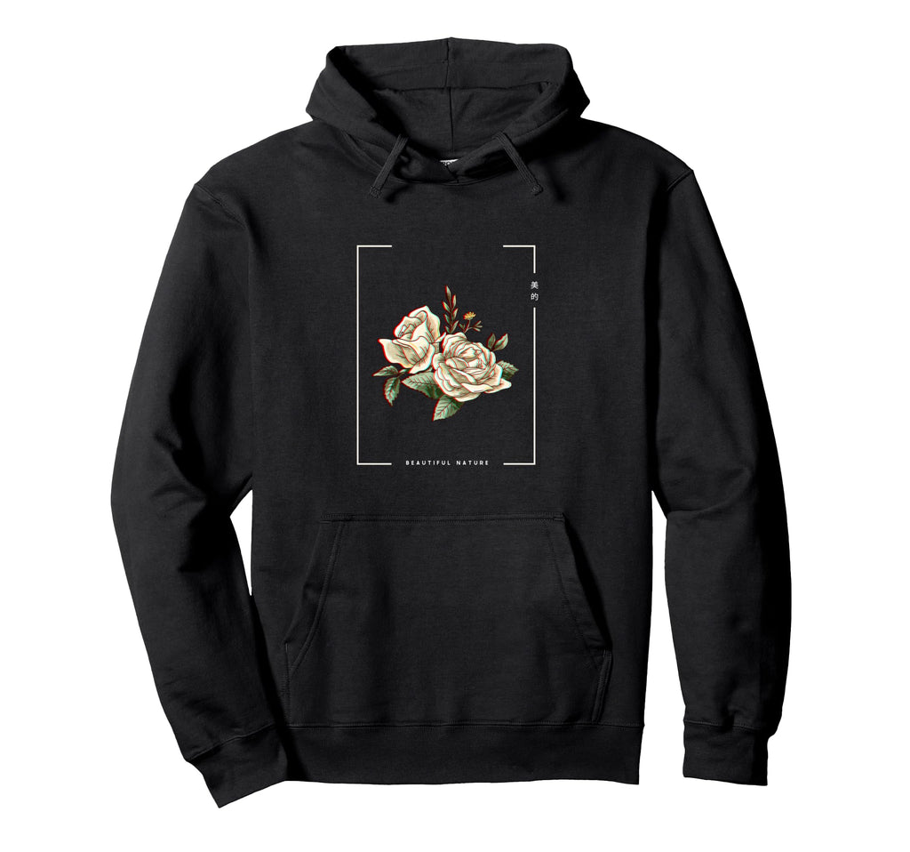 Japanese Aesthetic Vaporwave Nature Hoodie - Unique Graphic for Adults - T-Shirt, Sweatshirt, Hoodie