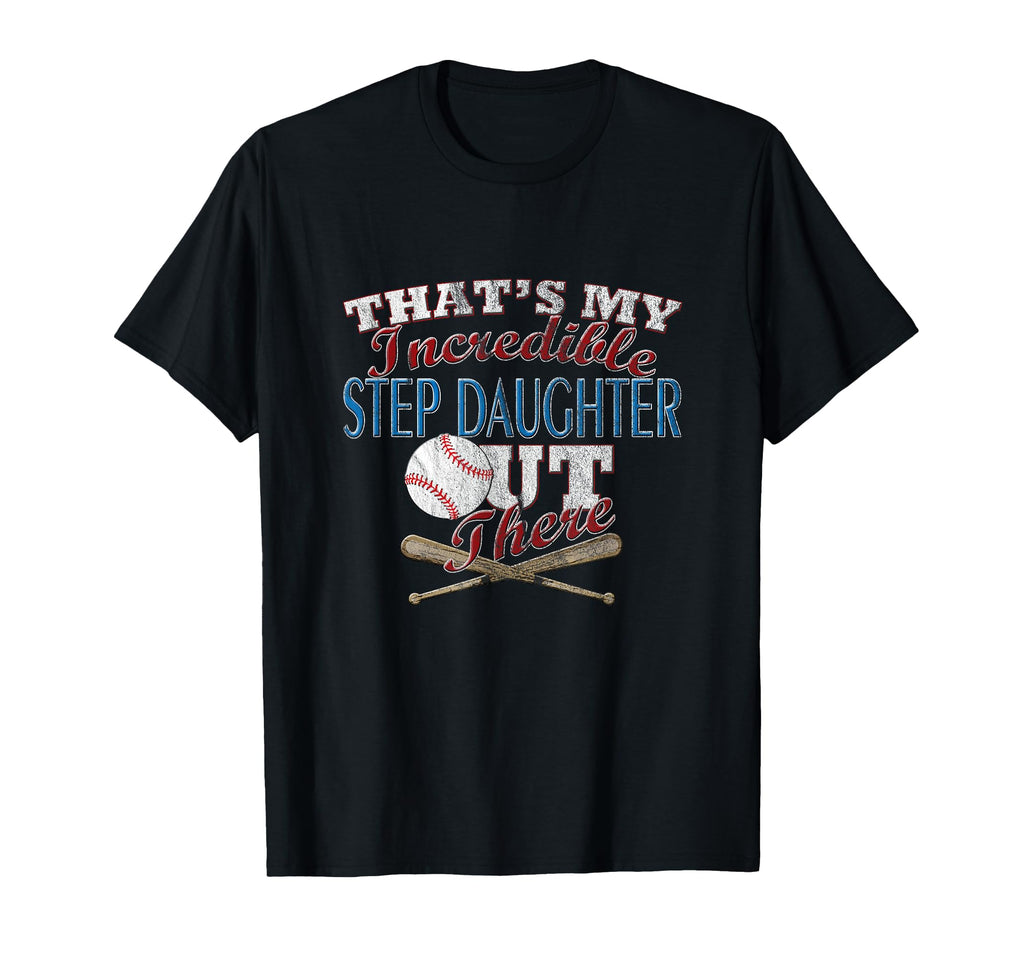 Baseball Softball Daughter Step T-Shirt - Casual Everyday Wear Men Women - T-Shirt, Sweatshirt, Hoodie