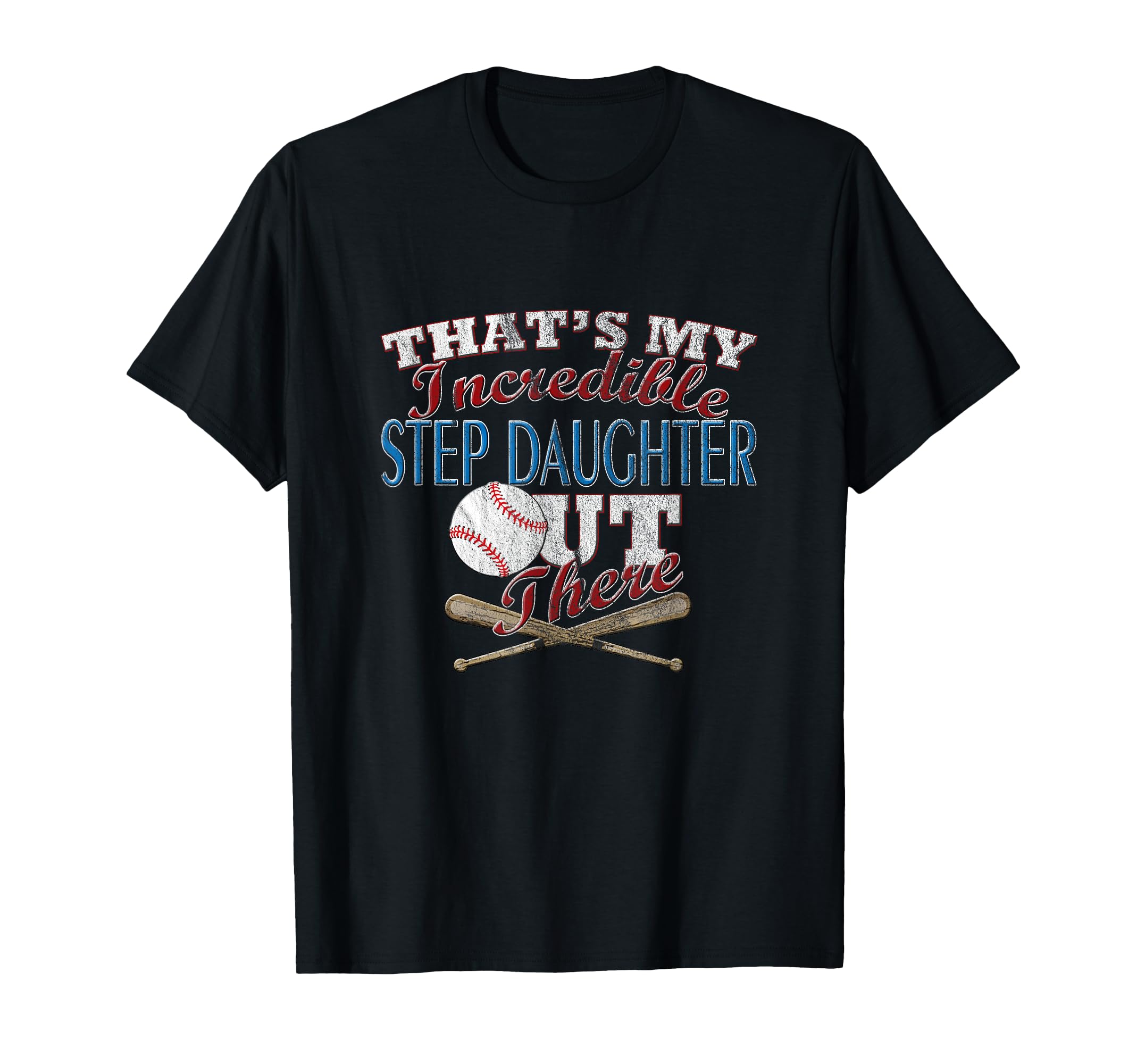 Baseball Softball Daughter Step T-Shirt - Casual Everyday Wear Men Women - T-Shirt, Sweatshirt, Hoodie