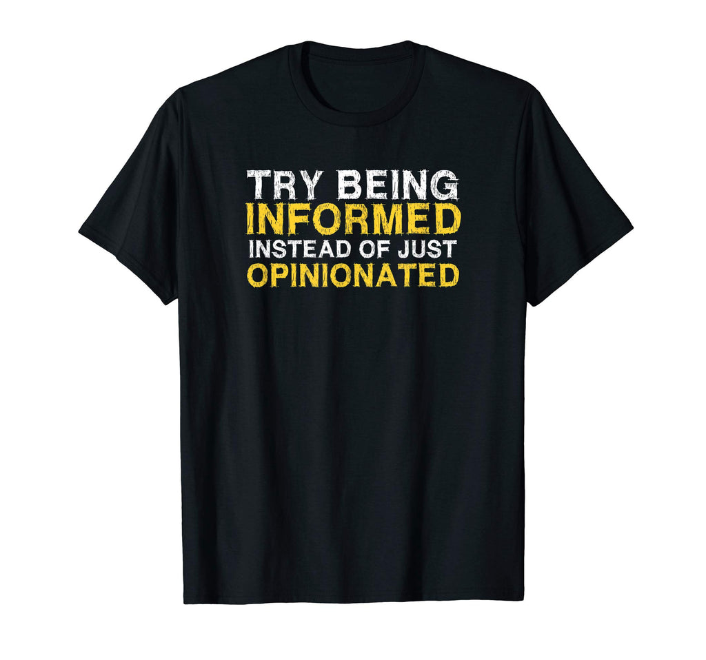Distressed Libertarian Informed Not T-Shirt - Unique Graphic for Adults - T-Shirt, Sweatshirt, Hoodie