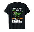 Baseball Coaching T Rex Gift I Assistant T-Shirt - Trendy Graphic Unisex - T-Shirt, Sweatshirt, Hoodie