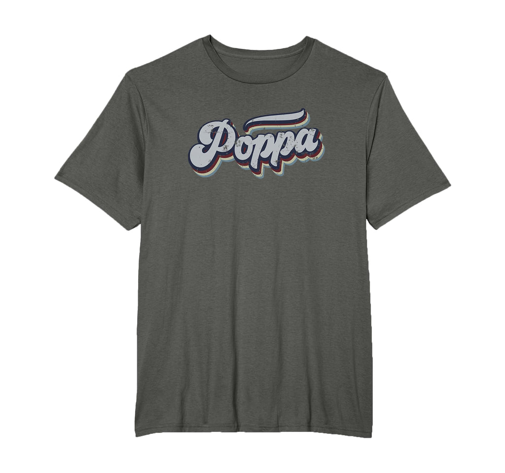 Poppa Distressed Rainbow Gift T-Shirt - Unique Graphic Men Women - T-Shirt, Sweatshirt, Hoodie