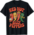 Spicy Red Hot Silly Peppers Funny Apparel - Adult & Kids T-Shirts, Sweatshirts & Hoodies apparel design preview 1