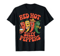 Red Hot Silly Peppers Funny Chili Band T-Shirt - Trendy Graphic for Adults - T-Shirt, Sweatshirt, Hoodie