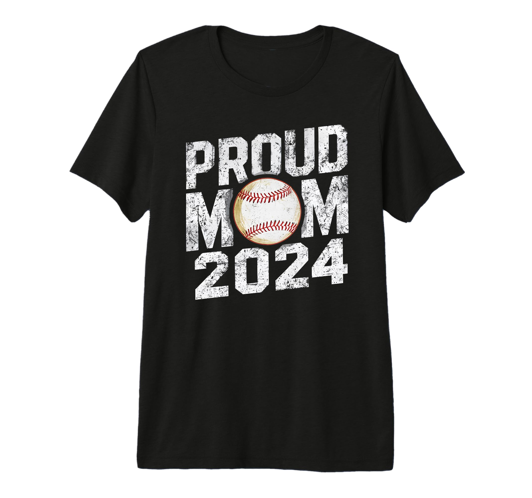 Proud Mama Mom 2024 Senior Baseball T-Shirt - Minimalist Print for Adults - T-Shirt, Sweatshirt, Hoodie