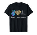 Lighthouse Love Peace Leopard T-Shirt - Fun Novelty Design Men Women - T-Shirt, Sweatshirt, Hoodie