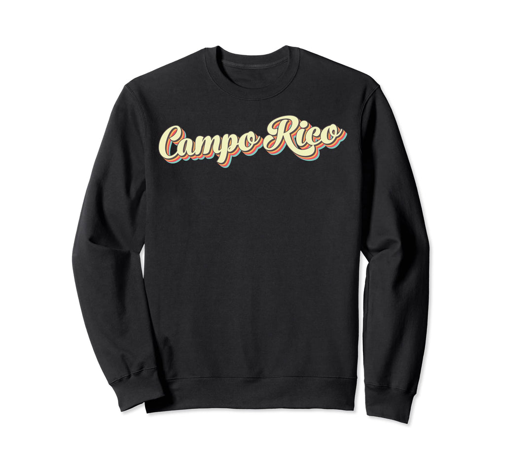 Campo Rico Art Baseball Font Sweatshirt - Aesthetic Graphic for Adults - T-Shirt, Sweatshirt, Hoodie