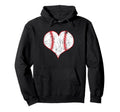 Baseball Lover Heart Laces Love Baseball Hoodie - Novelty Apparel Unisex - T-Shirt, Sweatshirt, Hoodie