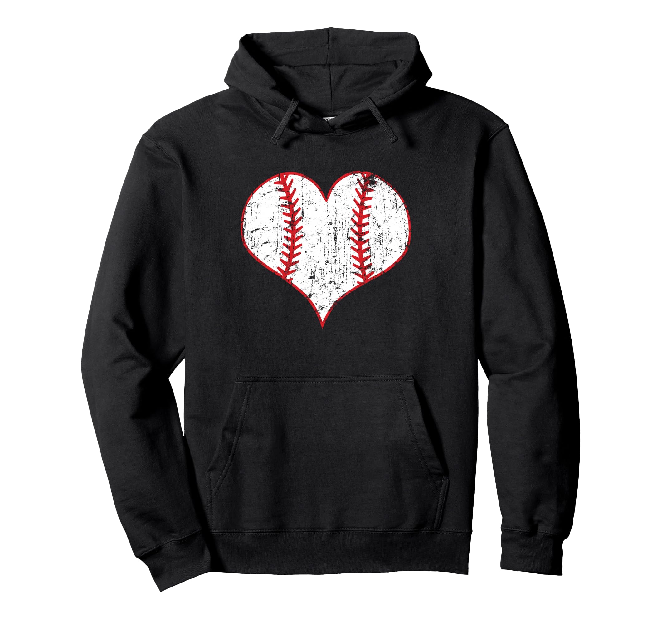 Baseball Lover Heart Laces Love Baseball Hoodie - Novelty Apparel Unisex - T-Shirt, Sweatshirt, Hoodie