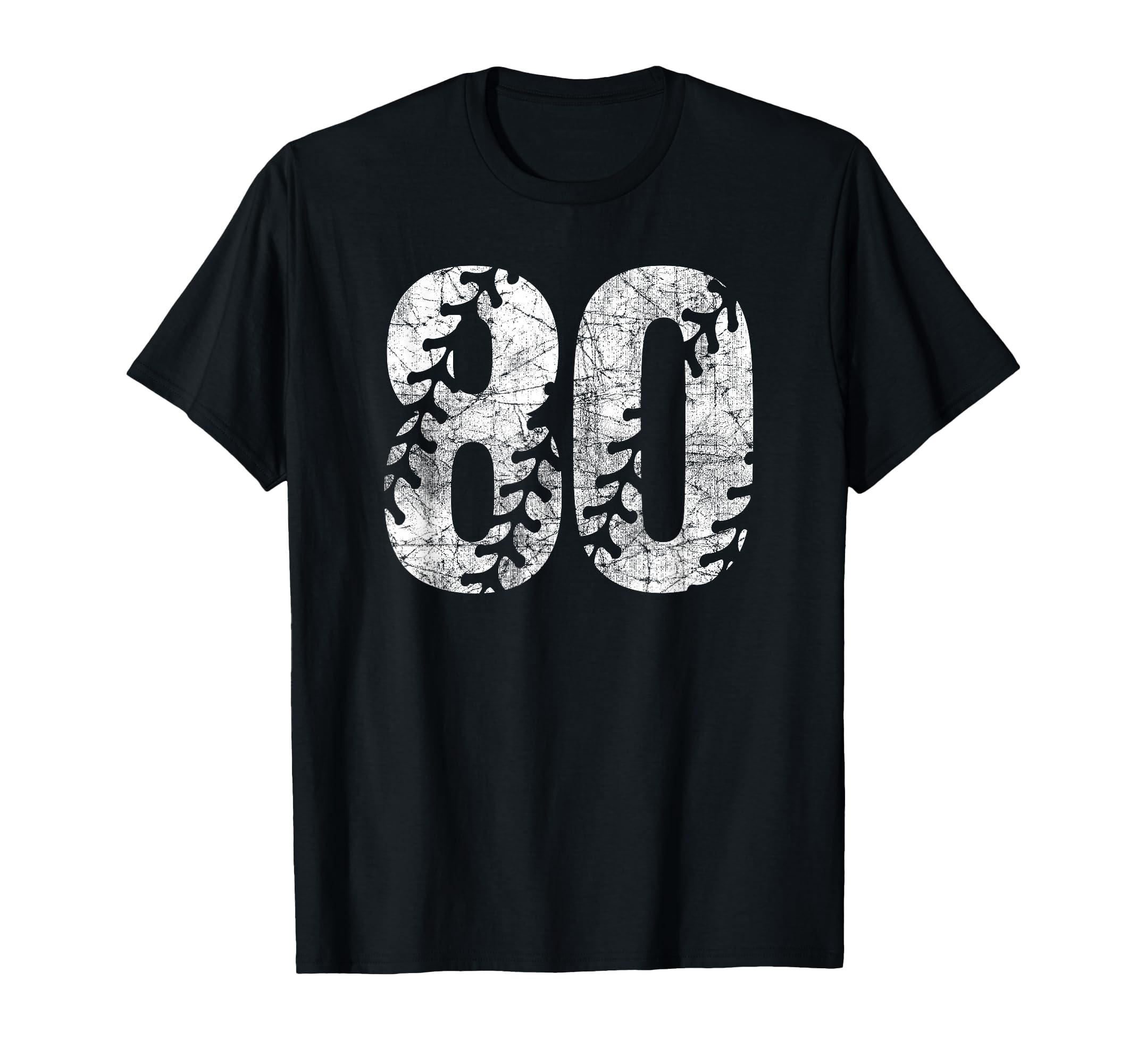 Baseball Softball Mom 80 Number 80 T-Shirt - Fun Novelty Design Unisex - T-Shirt, Sweatshirt, Hoodie