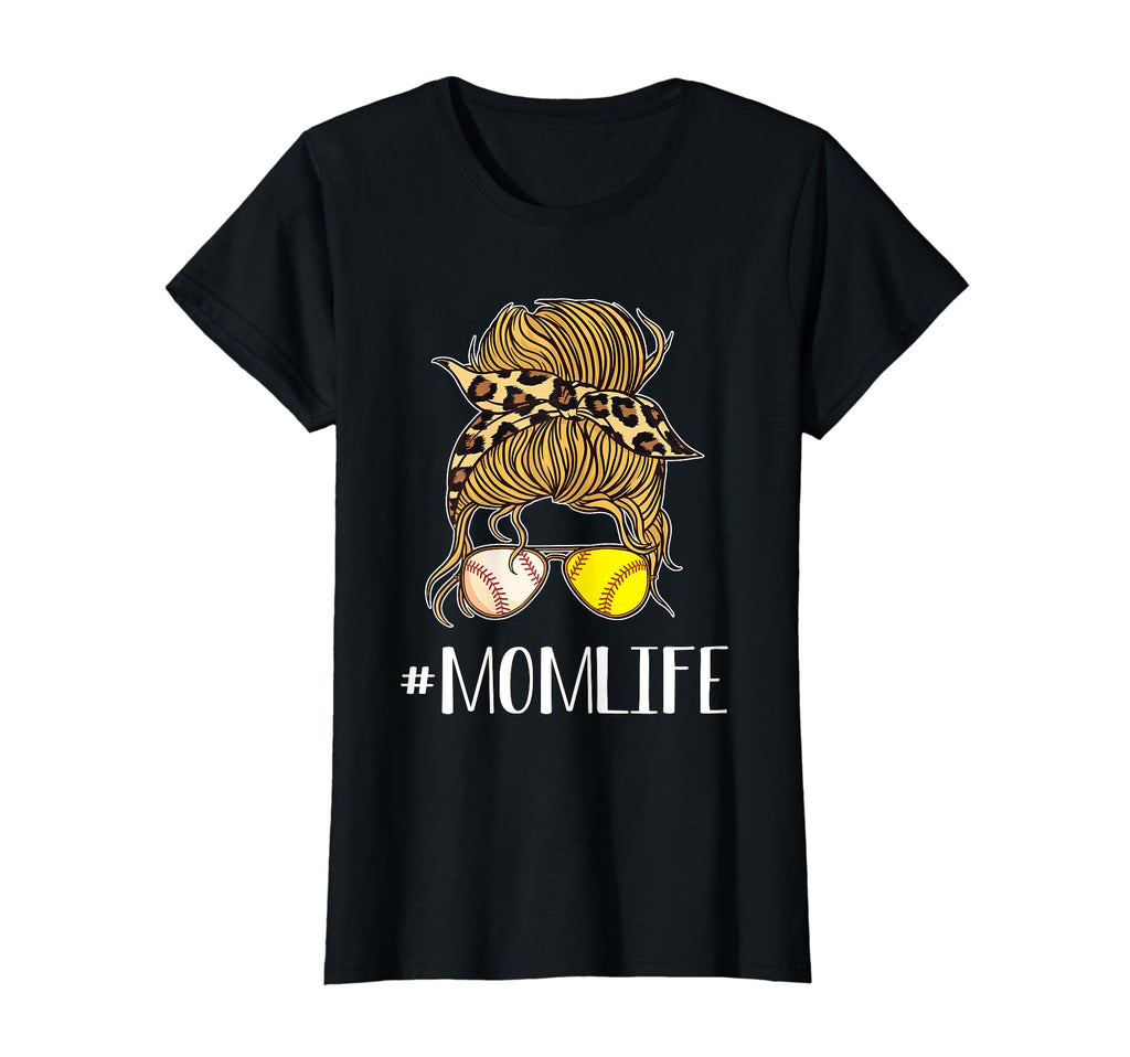 Baseball T Ball And Softball Mom Life T-Shirt - Trendy Graphic Unisex - T-Shirt, Sweatshirt, Hoodie