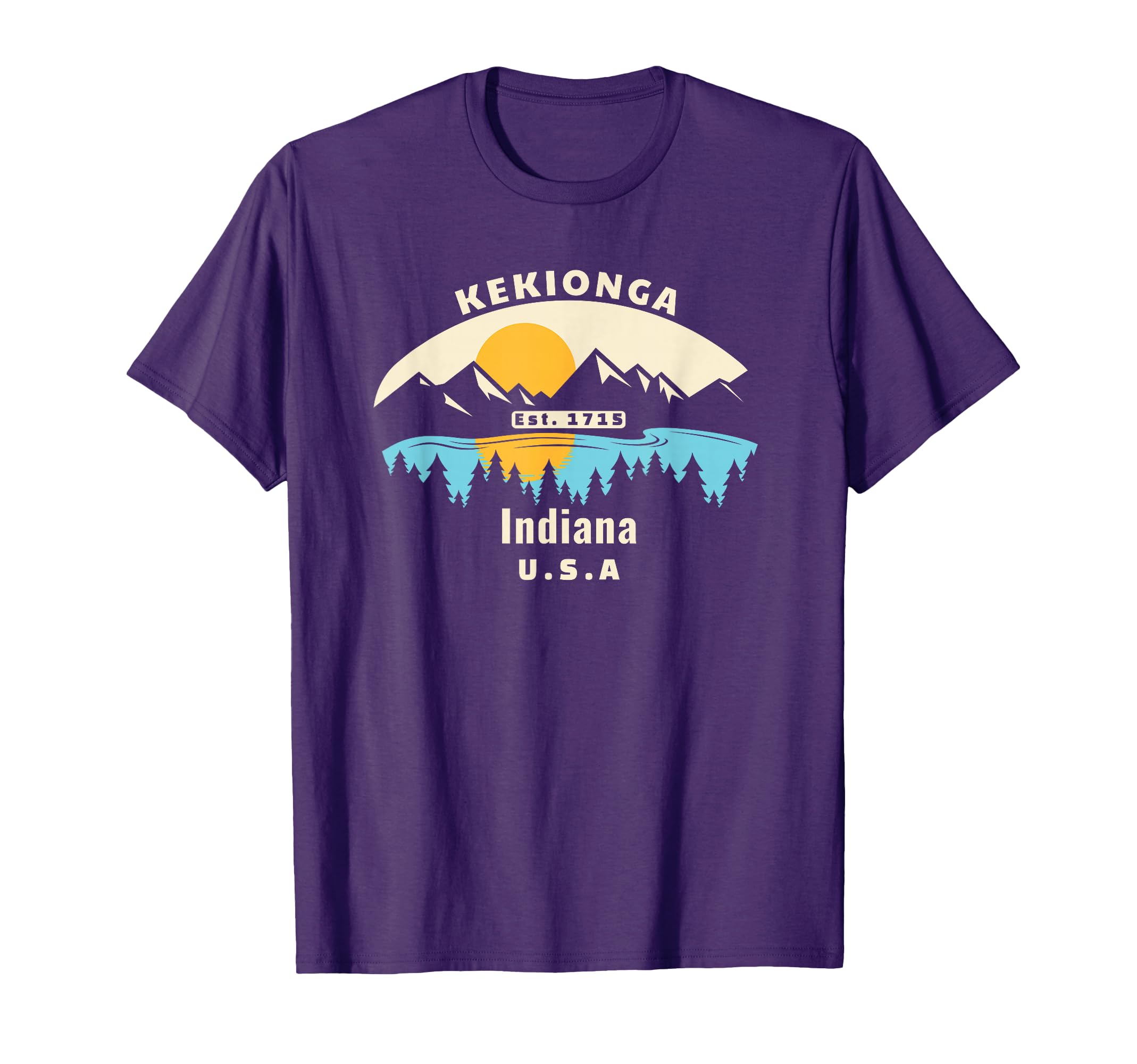 Kekionga Indiana Souvenir Mountain T-Shirt - Aesthetic Graphic Men Women - T-Shirt, Sweatshirt, Hoodie