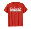 Cincinnati Ohio Three Stripe Weathered T-Shirt - Novelty Apparel for Adults - T-Shirt, Sweatshirt, Hoodie