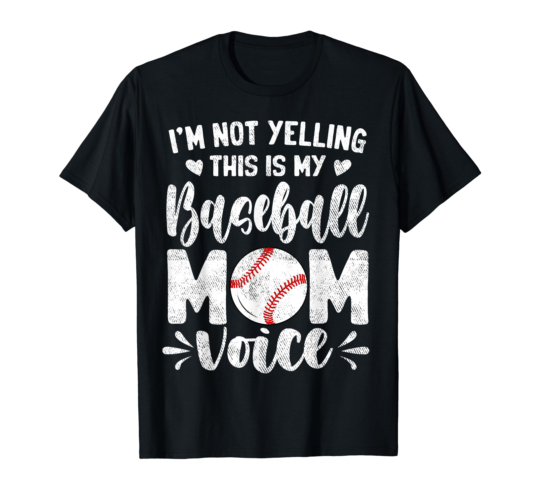 Im Not Yelling This Is My Baseball T-Shirt - Minimalist Print Men Women - T-Shirt, Sweatshirt, Hoodie