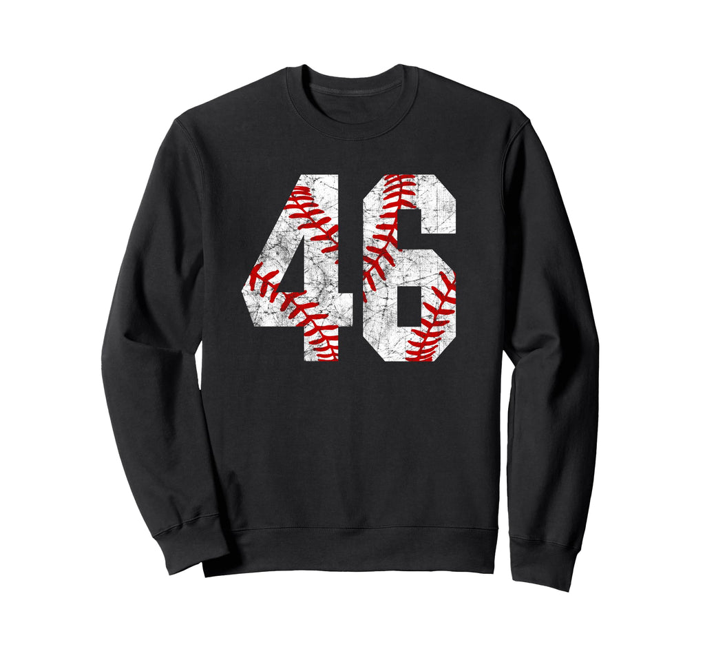 Baseball Mom 46 Jersey Baseball Sweatshirt - Minimalist Print Unisex - T-Shirt, Sweatshirt, Hoodie