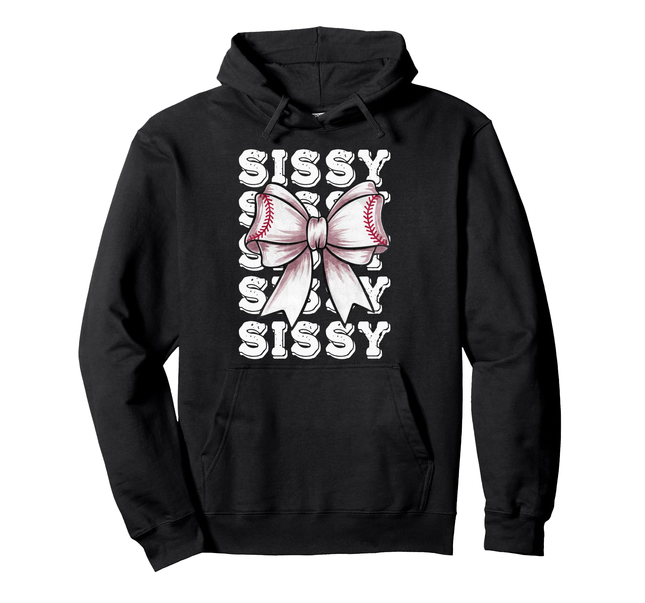 Coquette Baseball Sissy Matching Family Bow Hoodie - Trendy Graphic Unisex - T-Shirt, Sweatshirt, Hoodie