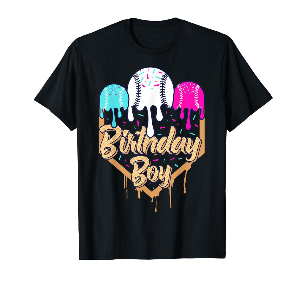 5Th Birthday Baseball Ice Cream T-Shirt - Fun Novelty Design for Adults - T-Shirt, Sweatshirt, Hoodie