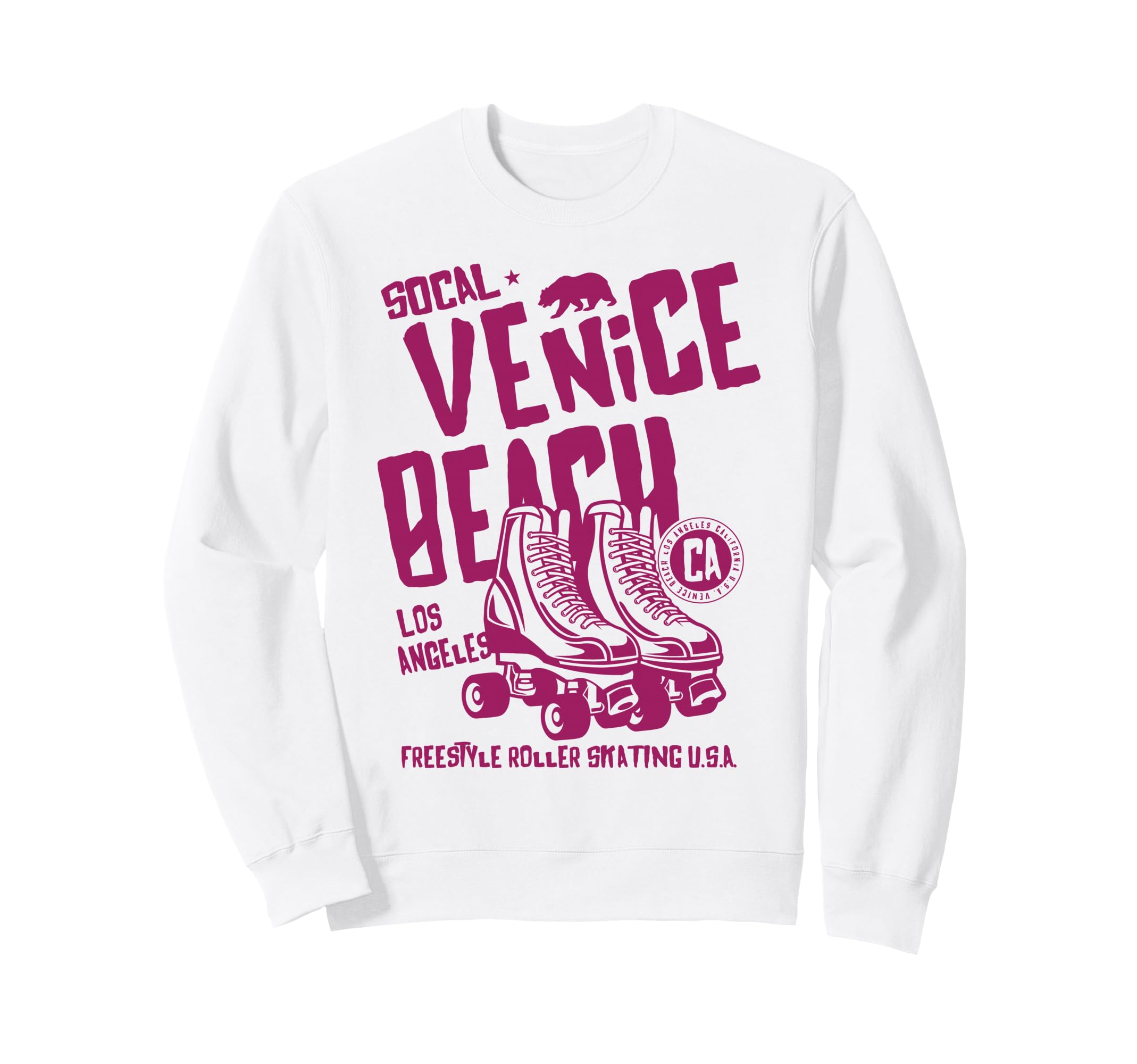 Venice Beach California Roller Sweatshirt - Aesthetic Graphic Men Women - T-Shirt, Sweatshirt, Hoodie