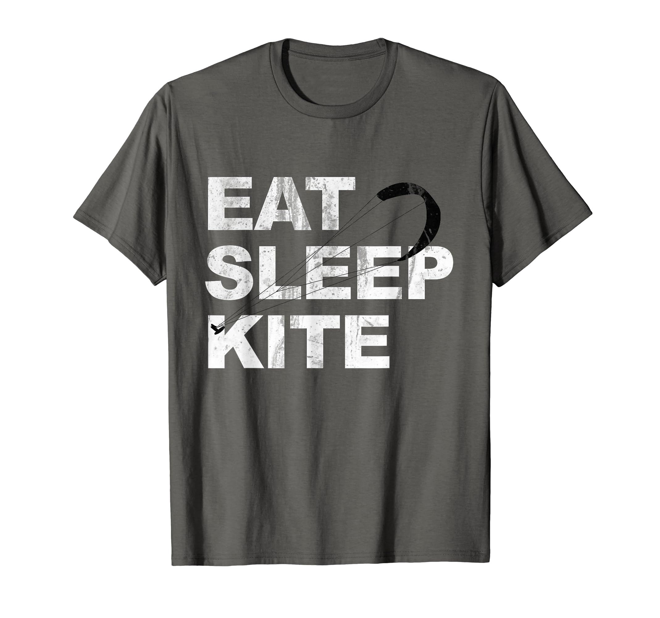 Eat Sleep Kite Distressed T-Shirt - Minimalist Print for Adults - T-Shirt, Sweatshirt, Hoodie