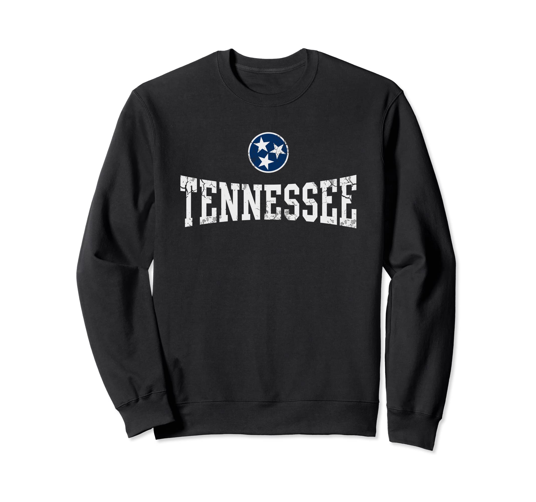 Tennessee State Flag Home Distressed Sweatshirt - Trendy Graphic Men Women - T-Shirt, Sweatshirt, Hoodie